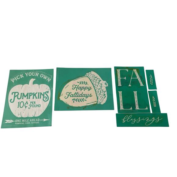 Fall 3   8.5 x 11  Chalk Couture Reusable  Transfers - Picture 1 of 4